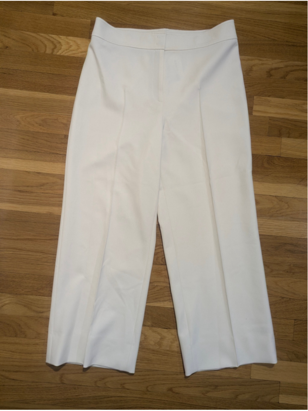 Akris Punto Cream Kick Flare Crop Trousers Size 10 - Picture 11 of 16